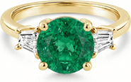 Bliss Diamond 3Ct Emerald & Diamond Engagement Anniversary Ring Gold Lab Grown