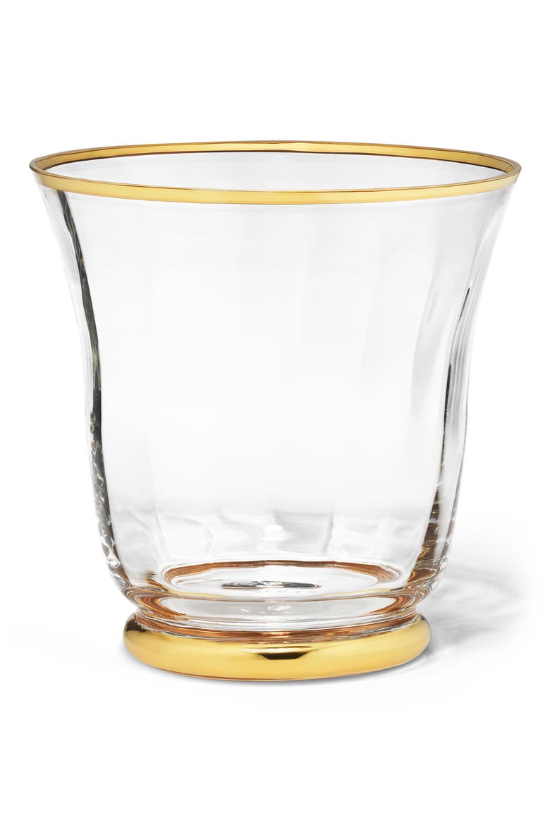 Sophia Small Ice Bucket, Main, color, CLEAR/GOLD