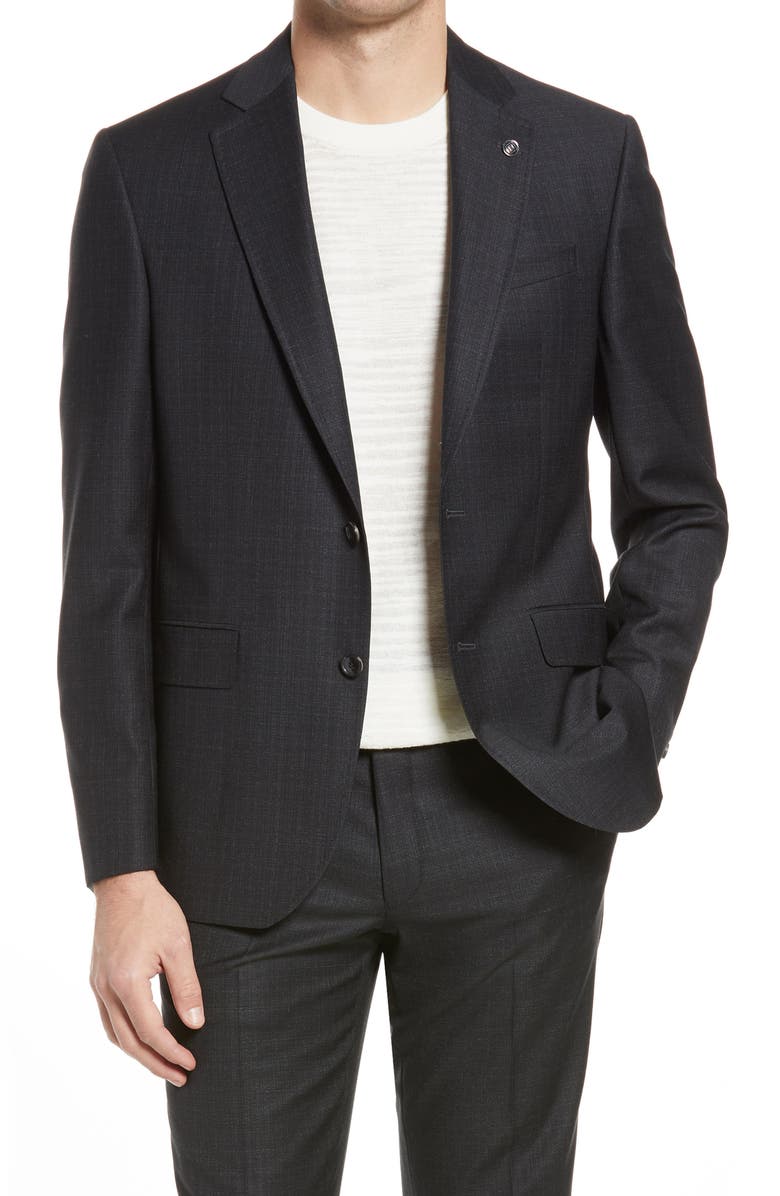 Ted Baker London Jay Trim Fit Solid Wool Suit, Alternate, color,