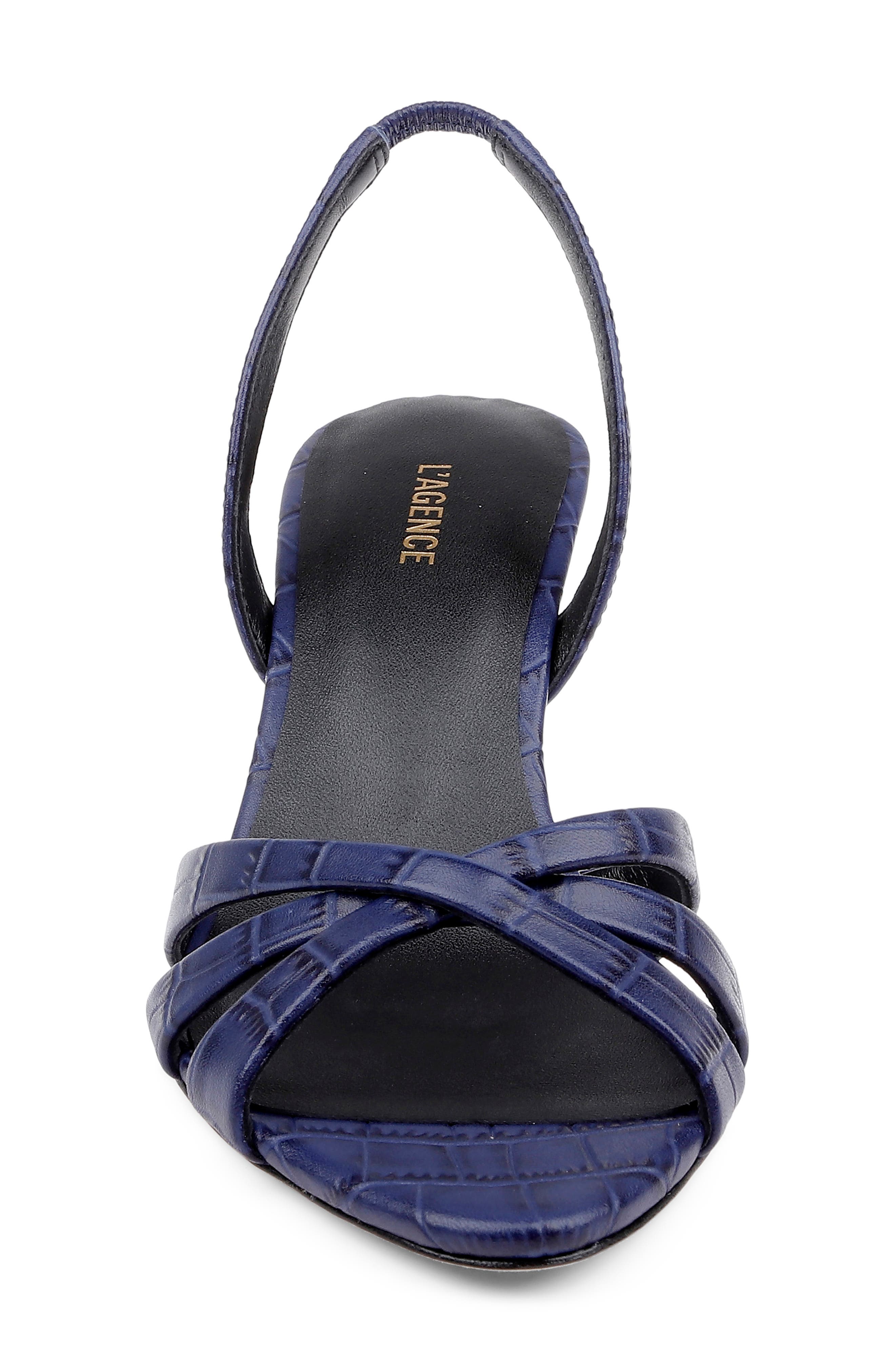 Colwill Slingback Sandal, Alternate, color, MIDNIGHT CROCO EMBOSSED