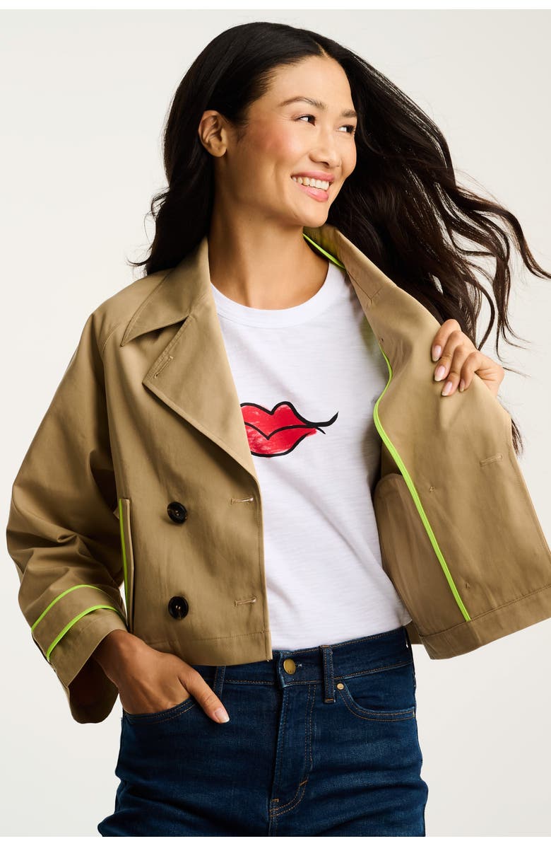 Lisa Todd In Trench Jacket, Alternate, color, Natural Neon