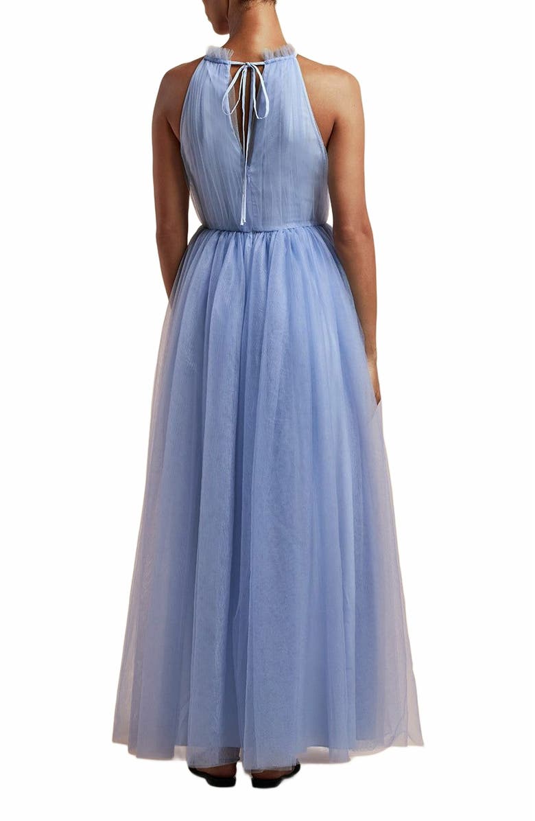 Rebecca Taylor Tulle Halter Neck Gown, Alternate, color, 