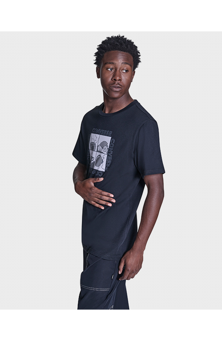 Converse Comic Strip T-Shirt, Alternate, color, Converse Black