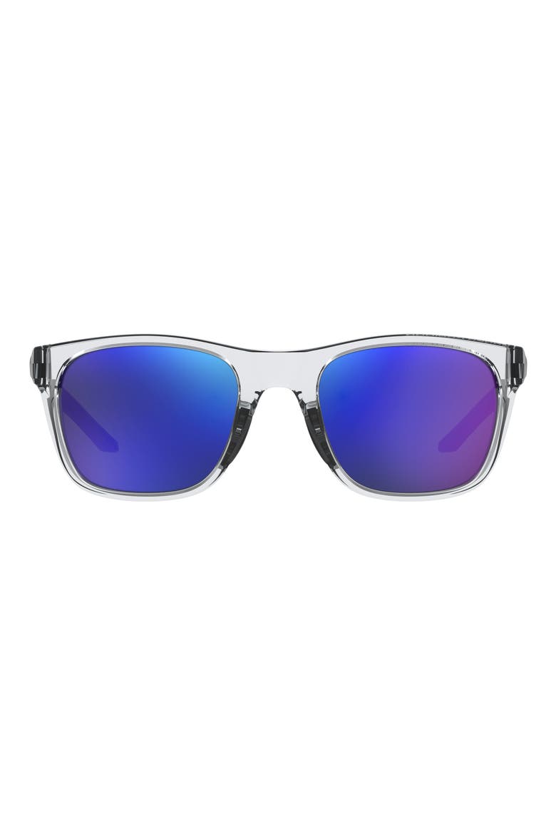 55mm Square Sunglasses, Main, color, CRYSTAL