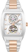 Kenneth Cole New York The Milford Tonneau Open Heart Automatic Bracelet Watch, 40mm x 52.5mm