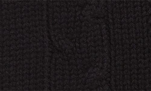 Lafayette 148 New York Cable Knit Merino Wool & Cashmere Sweater Dickey In Black