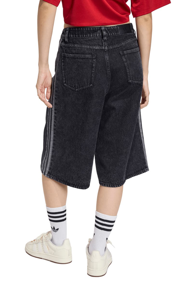 adidas Originals Firebird Oversize Denim Jorts, Alternate, color, 