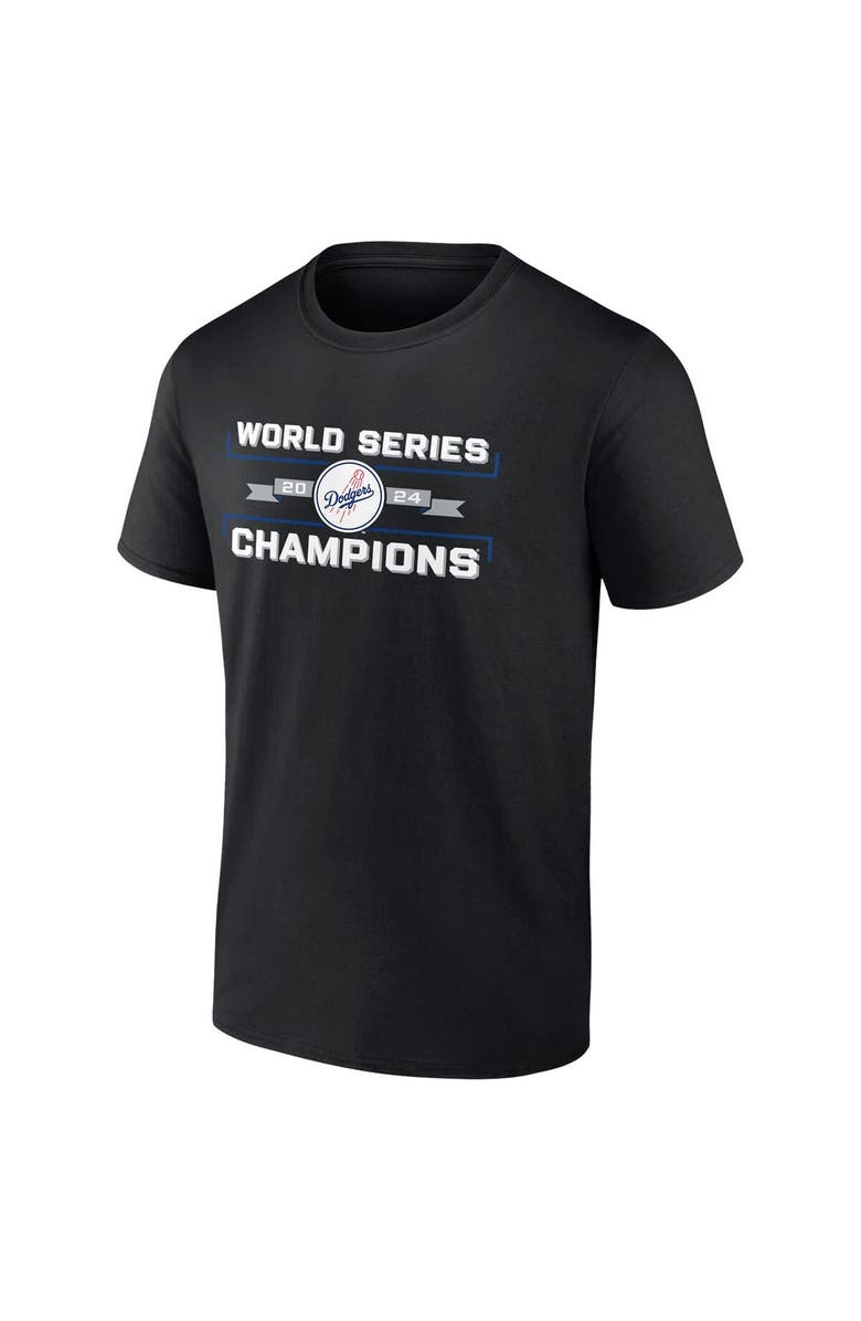 FANATICS Men's Fanatics Black Los Angeles Dodgers 2024 World Series Champions  Schedule T-Shirt, Alternate, color, 