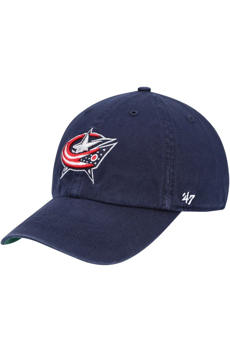 '47 Men's '47 Navy Columbus Blue Jackets Team Franchise Fitted Hat, Main, color, Navy
