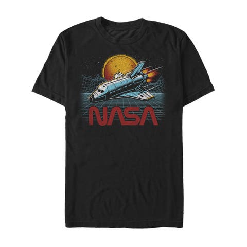 Men's NASA Technology Landscape  Graphic T-Shirt