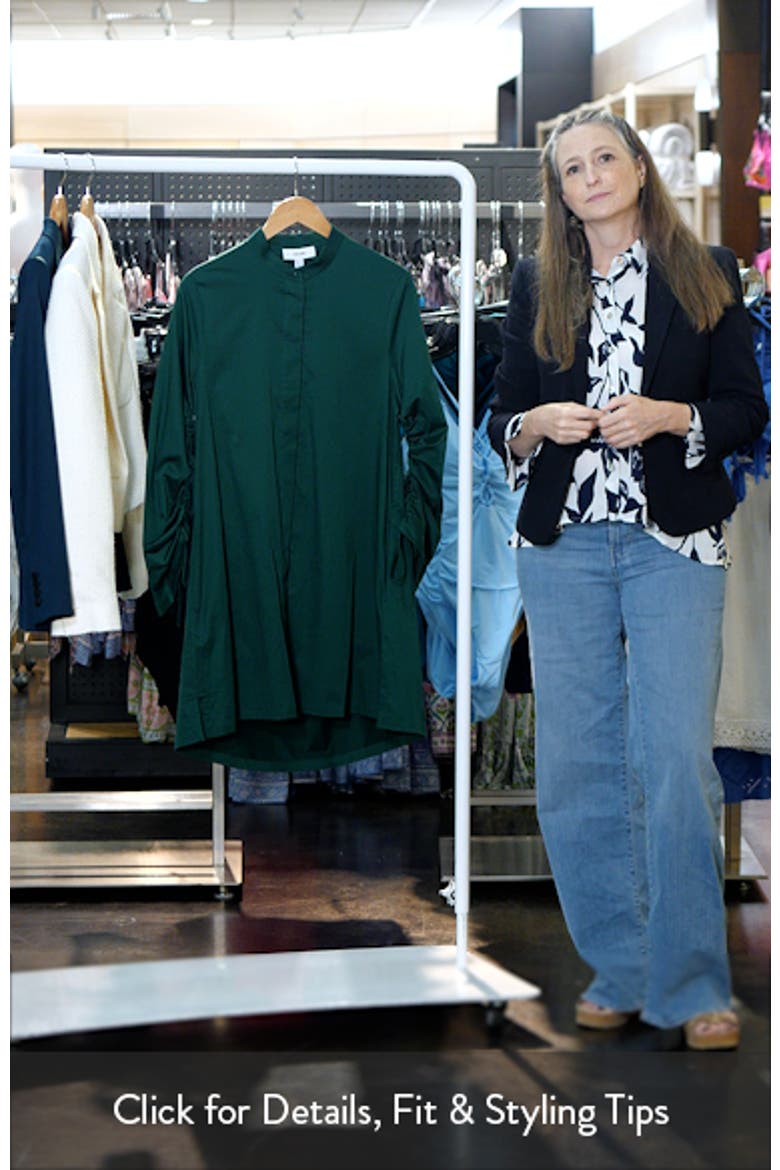 Grazia Long Sleeve Stretch Cotton Shirtdress video