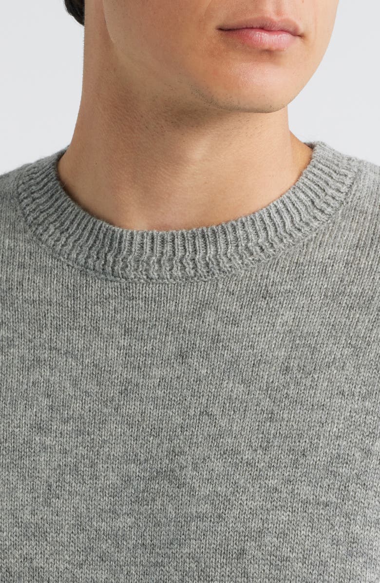 Pendleton Wool Crewneck Sweater, Alternate, color, Light Grey Heather