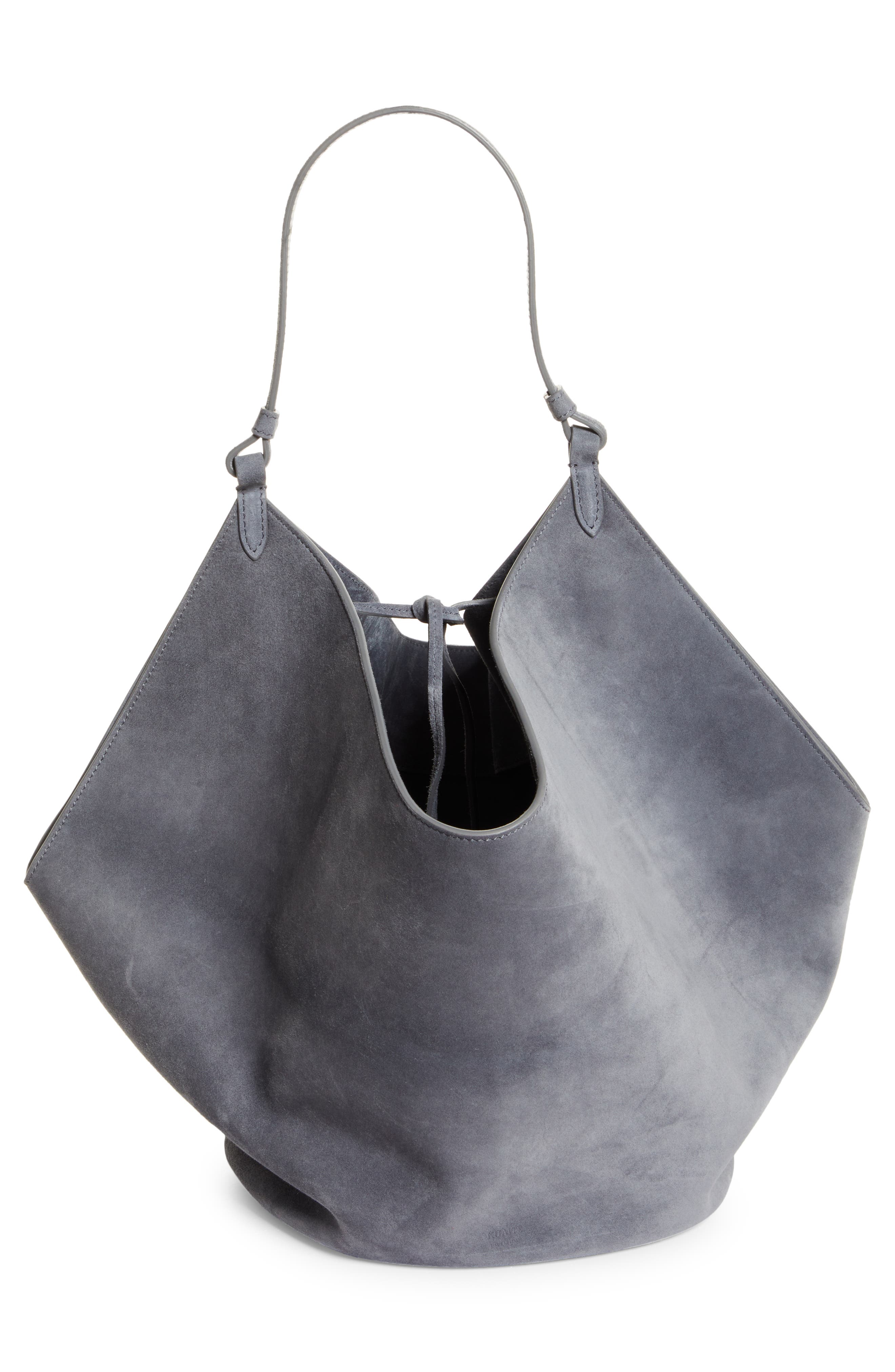 Medium Lotus Suede Tote, Alternate, color, SLATE