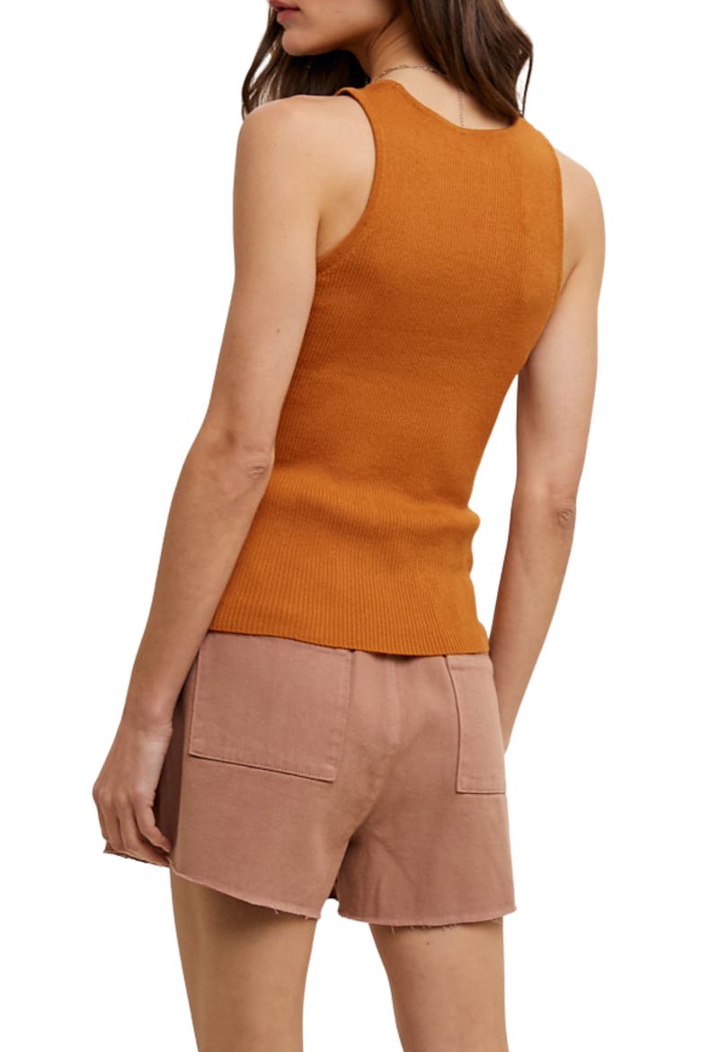 Ribbed Tank, Alternate, color, AMBER