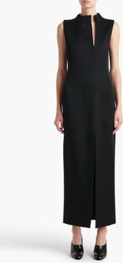Khaite Lowen Crepe Midi Dress