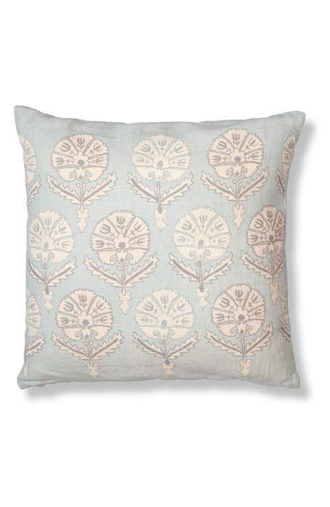 Blue Lotus Accent Pillow