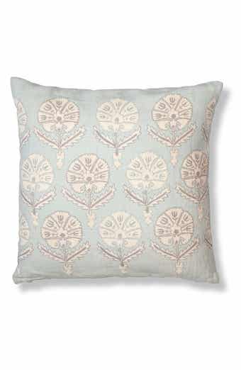 ROSELLI TRADING COMPANY Blue Lotus Accent Pillow