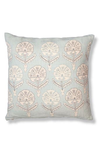 Roselli Trading Company Blue Lotus Accent Pillow In Blue Multi
