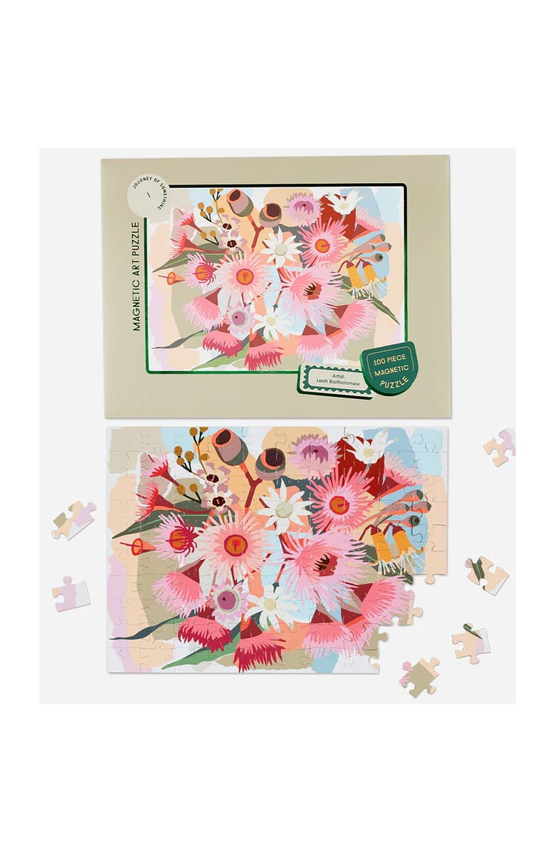 Journey of Something Flowering Gum, 100 Piece Magnetic Art Puzzle, 11.4 x 8.3 Inches, Alternate, color, Multicolored