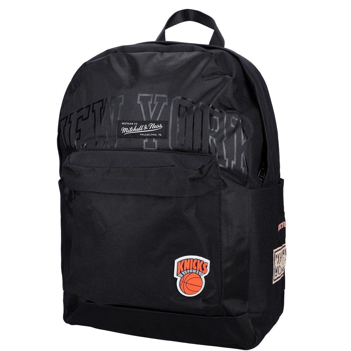 Mitchell & Ness Black New York Knicks Team Backpack, Main, color, 