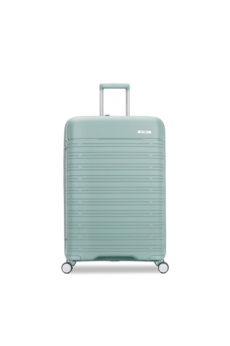 Elevation Plus 28" Large Checked Spinner Luggage, Main, color, Cypress Green