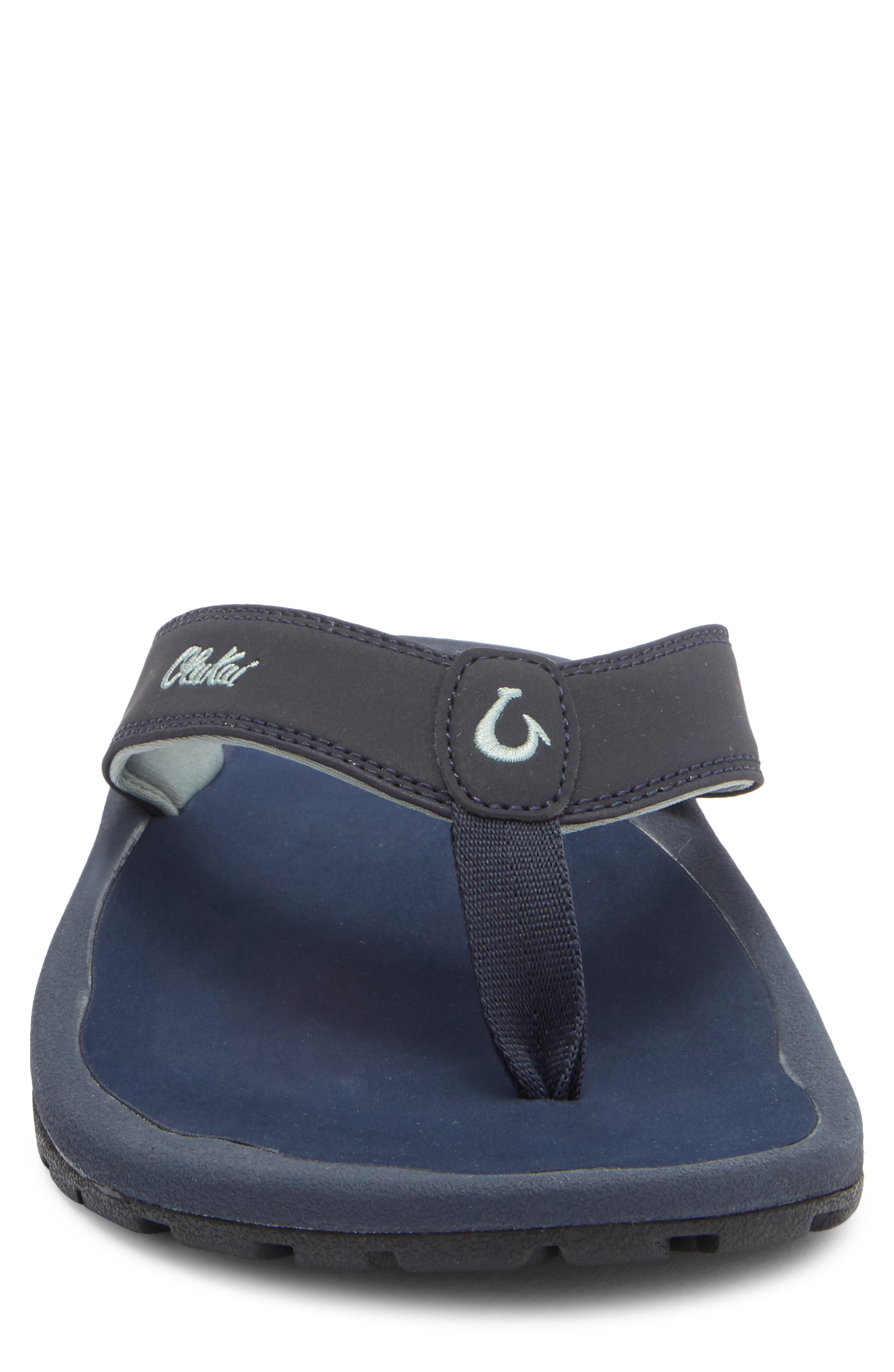 OluKai Ohana Flip Flop, Alternate, color, Trench Blue / Trench Blue