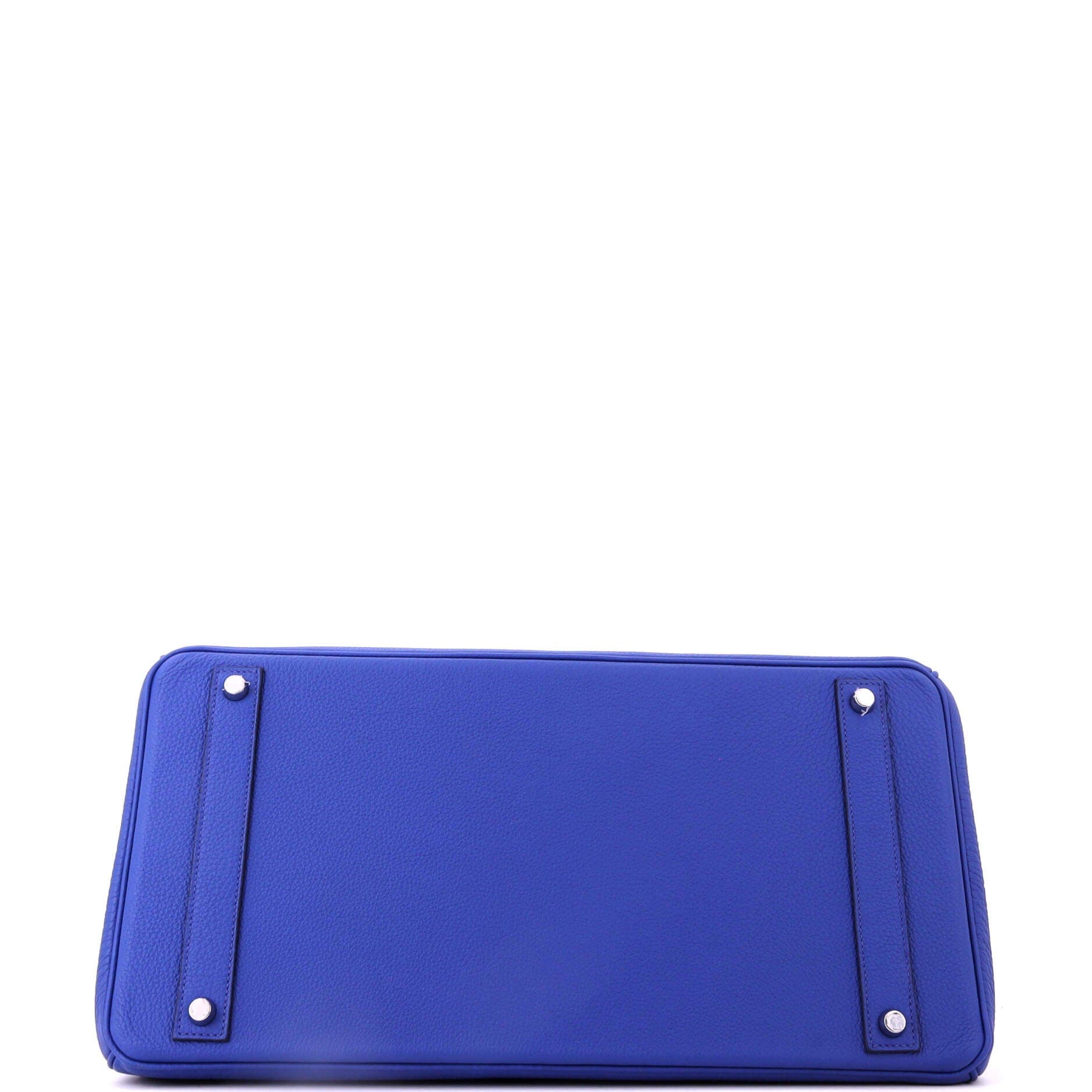 Birkin Handbag Blue Togo with Palladium Hardware 40, Alternate, color, Blue