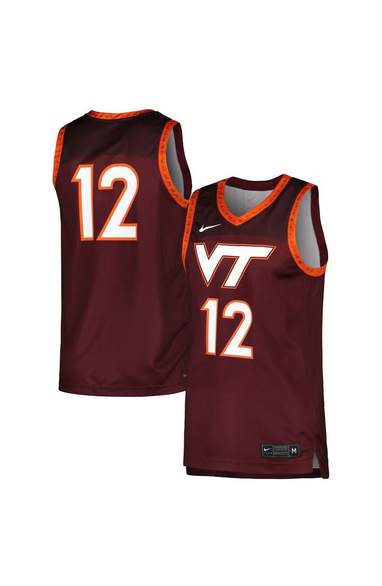 Nike Men's Nike Maroon Virginia Tech Hokies Replica Basketball Jersey, Main, color, Maroon