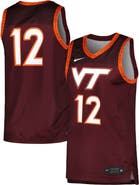 Nike Men's Nike Maroon Virginia Tech Hokies Replica Basketball Jersey