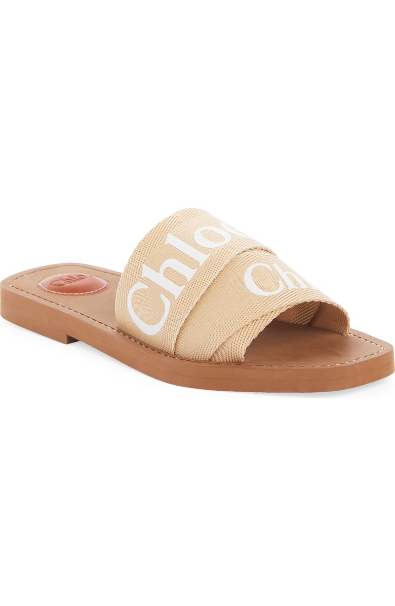 Chloé Logo Slide Sandal, Main, color,