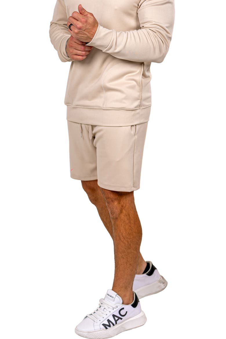 Marthyr Pique Knit Shorts, Alternate, color, BEIGE
