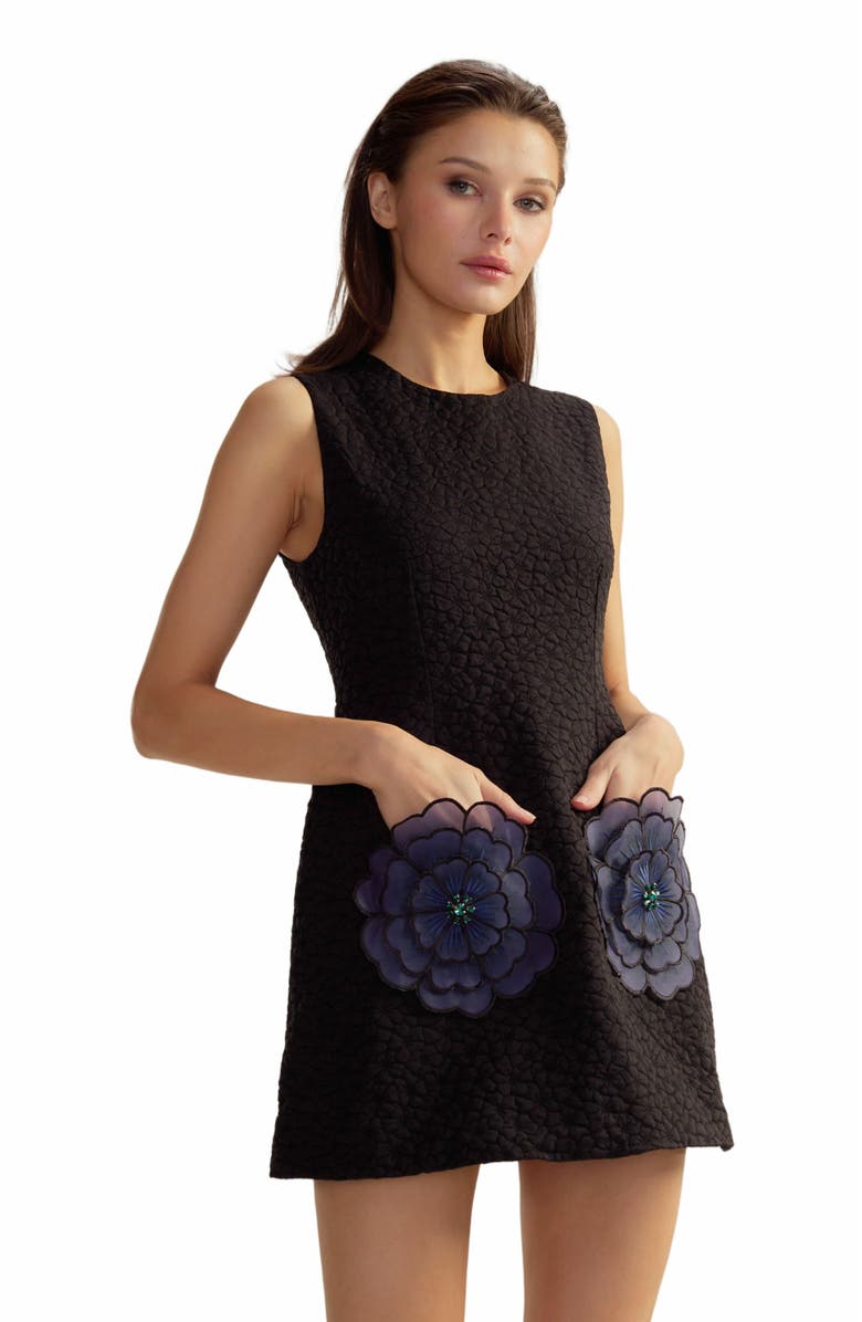 Cynthia Rowley Daphne Jacquard Dress, Alternate, color, 