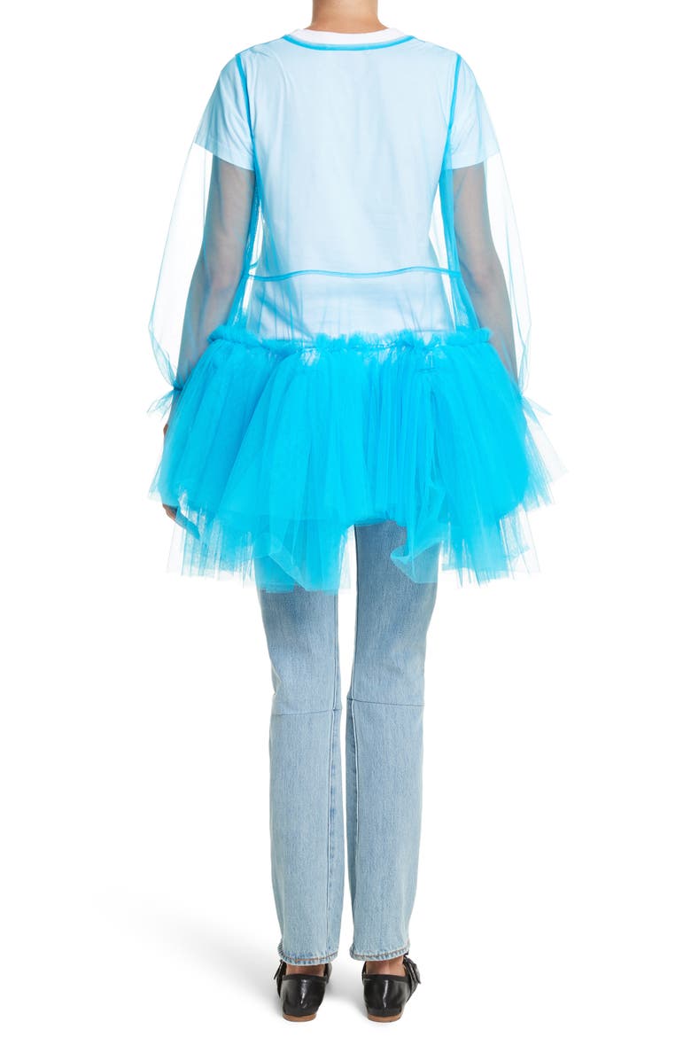 Agatha Tulle Minidress, Alternate, color, BLUE