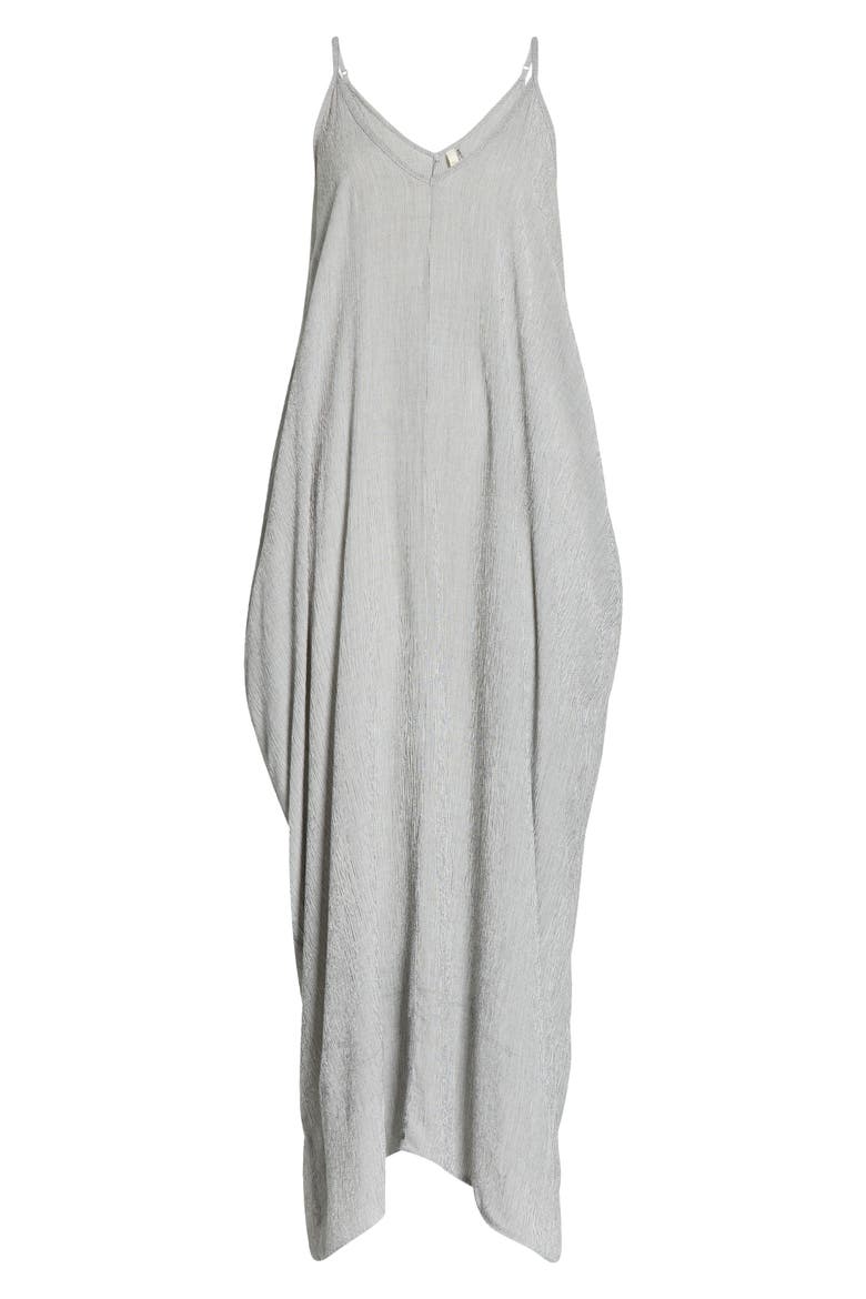 Cover-Up Maxi Dress, Alternate, color, BLACK MICRO STRIPE
