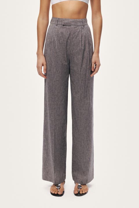 Wide Leg Tailored Pants