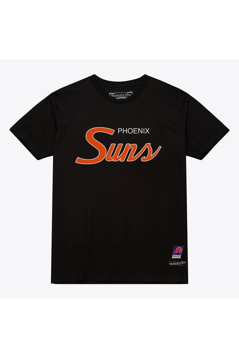 Men's Mitchell & Ness Black Phoenix Suns Vintage Wordmark T-Shirt, Main, color, Black