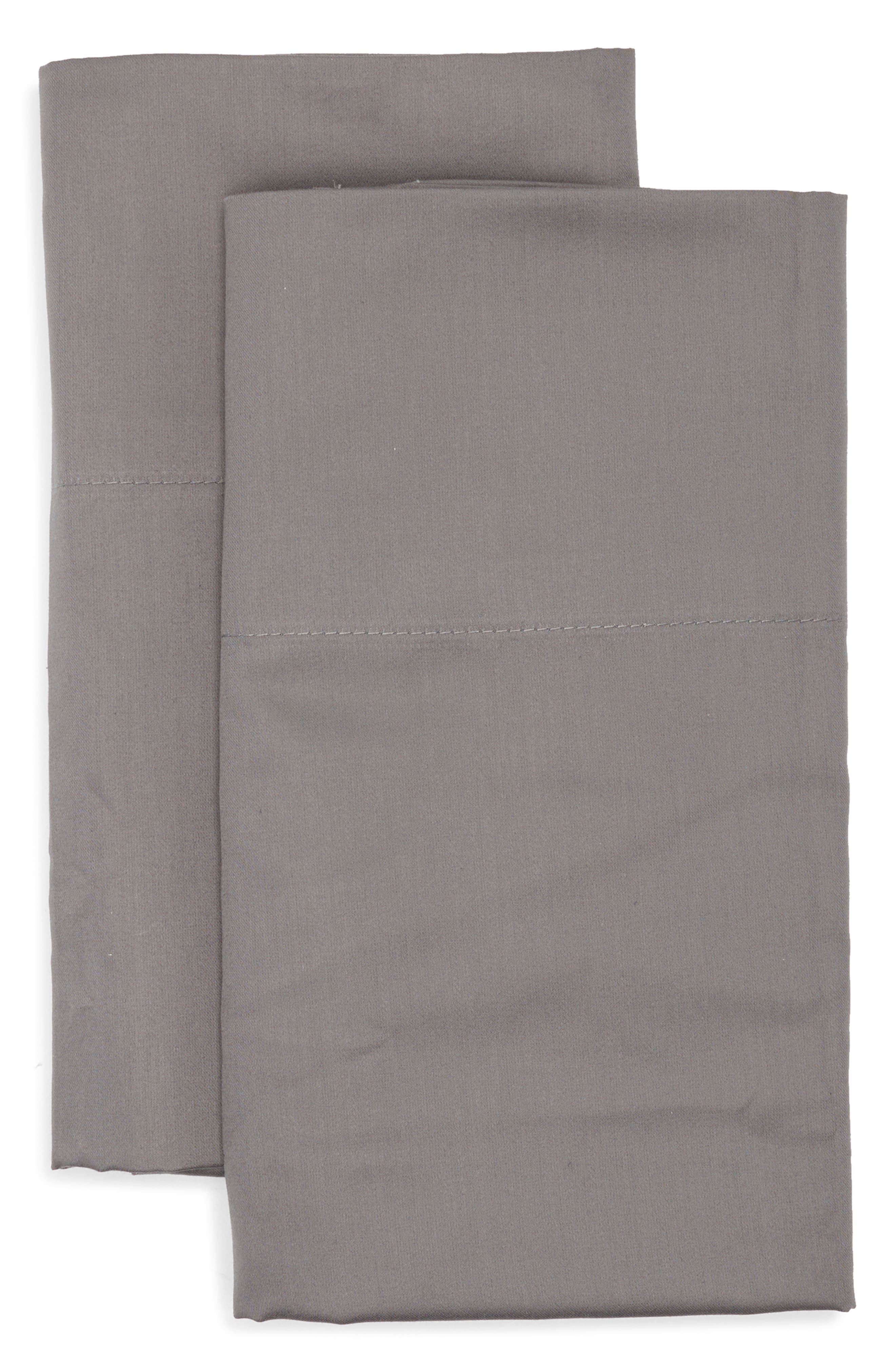 NORDSTROM RACK Set of 2 460 Thread Count Cotton Sateen Pillowcases