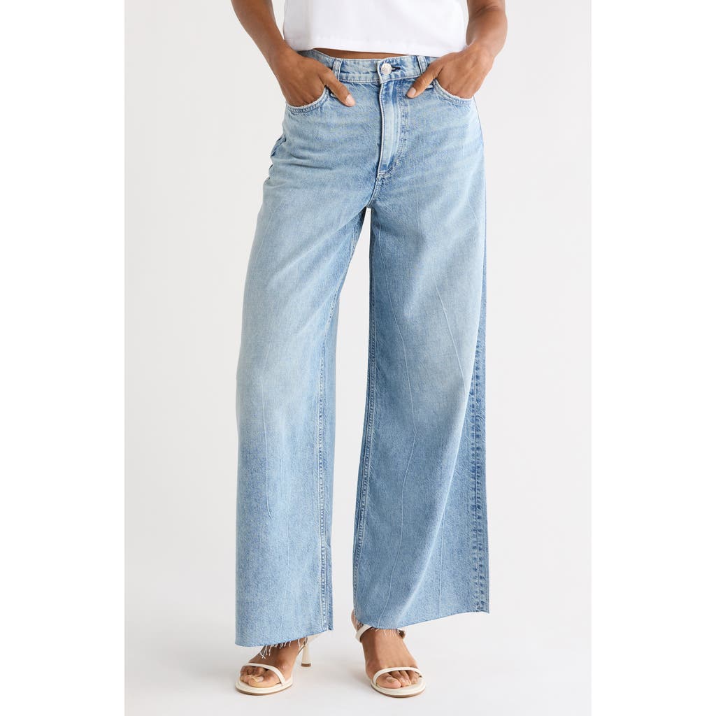 rag & bone Sofie Featherweight High Waist Ankle Wide Leg Jeans in Mira at Nordstrom Rack, Size 23