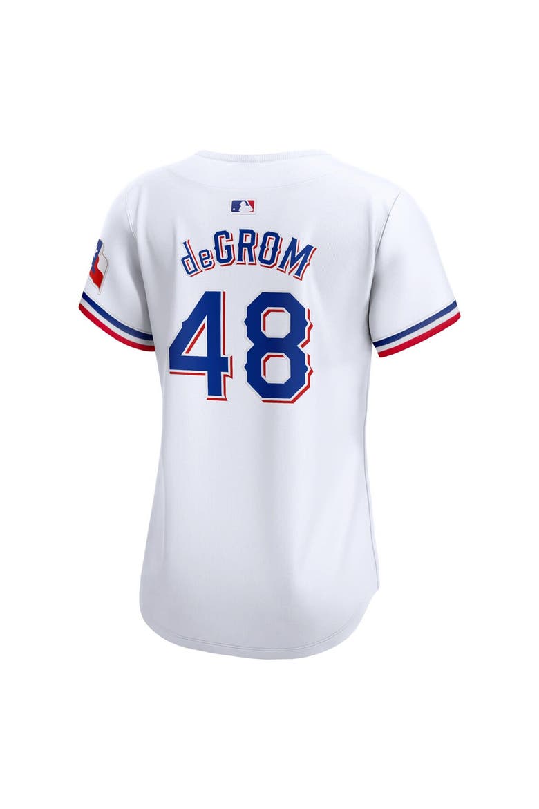 Women's Nike Jacob deGrom White Texas Rangers Home Limited Player Jersey, Alternate, color, White