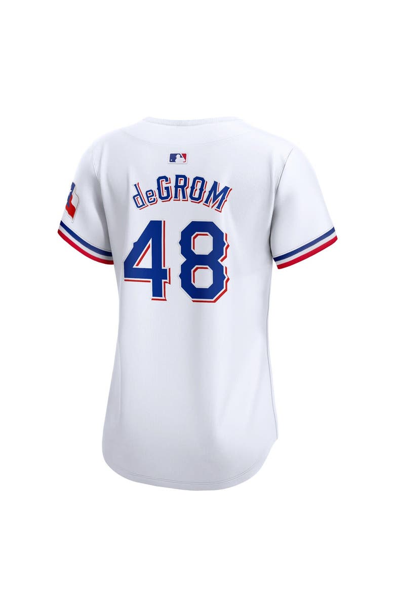 Nike Women's Nike Jacob deGrom White Texas Rangers Home Limited Player Jersey, Alternate, color, White