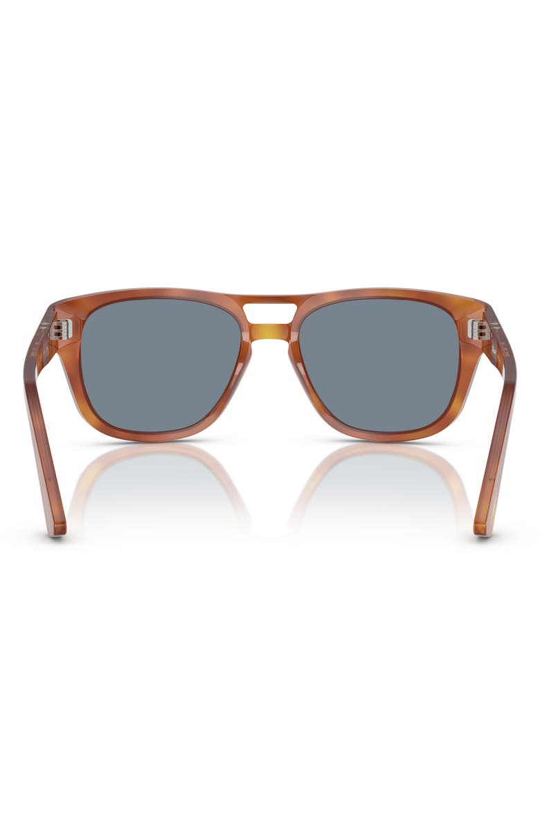 Persol 55mm Square Sunglasses, Alternate, color, Blue Brown