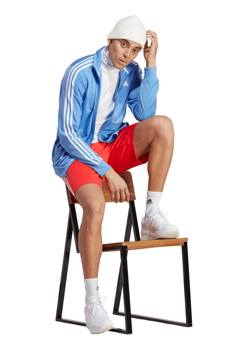 3-Stripes Tricot Track Jacket, Alternate, color, BLUE FUSION
