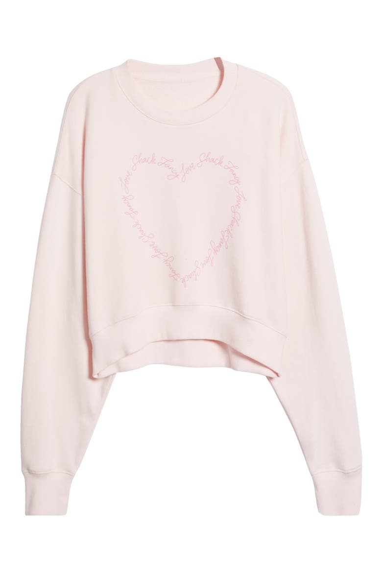 Aneria High-Low Crop Sweatshirt, Alternate, color, PUCKER UP PINK