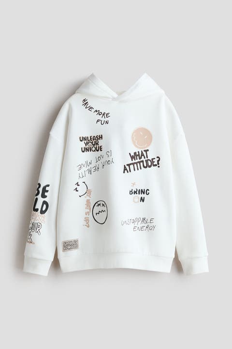 Print-motif Hoodie