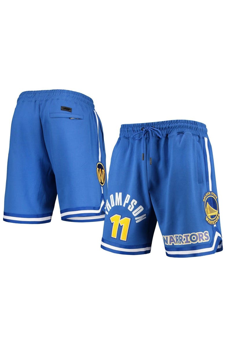 PRO STANDARD Men's Pro Standard Klay Thompson Royal Golden State Warriors Team Player Shorts, Alternate, color, 