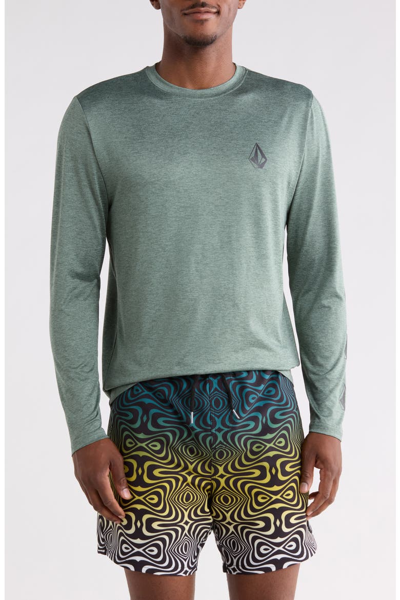 Deadly Stone Swim T-Shirt, Main, color, LIGHT OLIVE