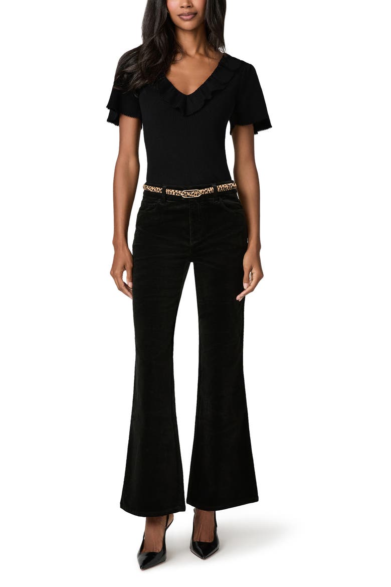Sofia High Waist Flare Jeans, Alternate, color, BLACK