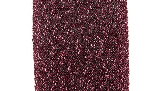 Tasha Knotted Metallic Headband In Pink Metallic