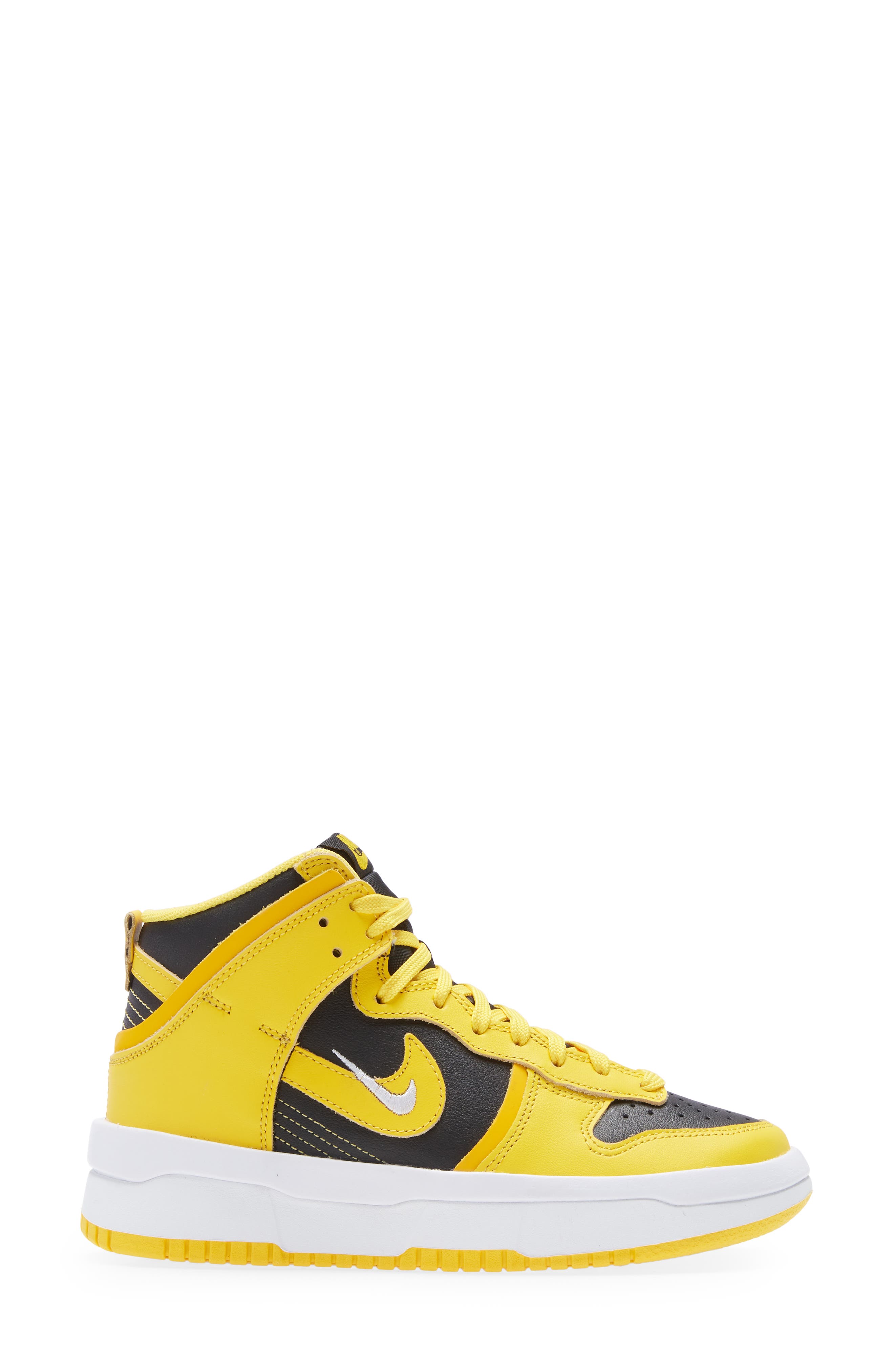 Dunk High Up Sneaker, Alternate, color, BLACK/ VARSITY MAIZE