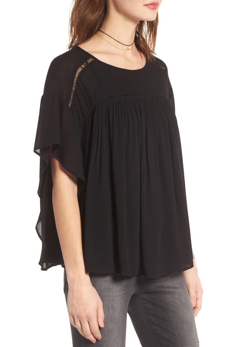 Soprano Flutter Sleeve Top, Alternate, color, 